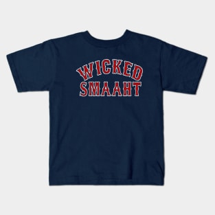 Wicked Smaaht, Boston themed Kids T-Shirt